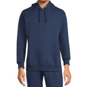 Athletic Works Mens  Sweatshirt Fleece Pullover Hoodie Blue Cove Size XL